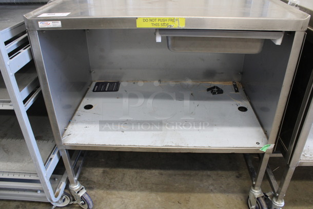 Winholt Stainless Steel Commercial Portable Table Work Station w/ Drawer and Under Shelf on Commercial Casters. 36x28x54 - Image 3 of 5
