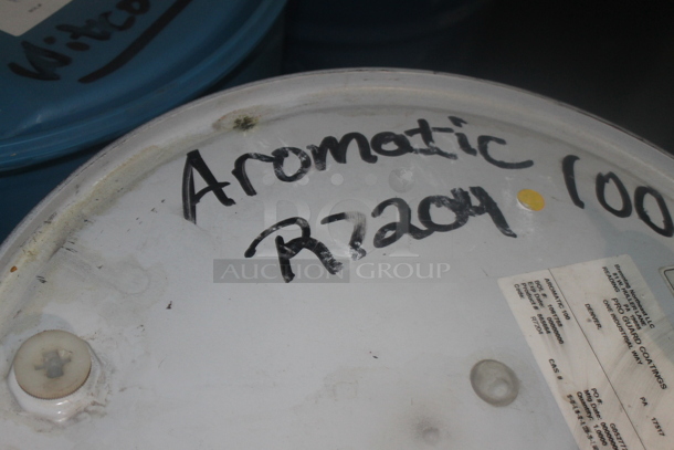ALL ONE MONEY! Lot of 22 Barrels; Hexylene Glycol, Benzyl Alcohol, Acryloid Resin. BUYER MUST REMOVE. - Image 5 of 12