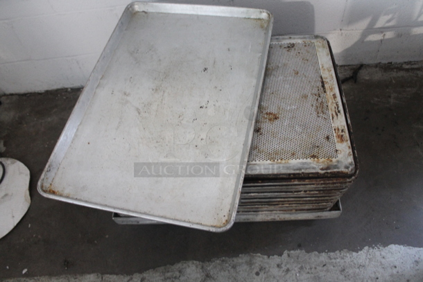 26 Metal Full Size Baking Pans w/ Dolly on Commercial Casters. 26 Times Your Bid! - Image 5 of 5