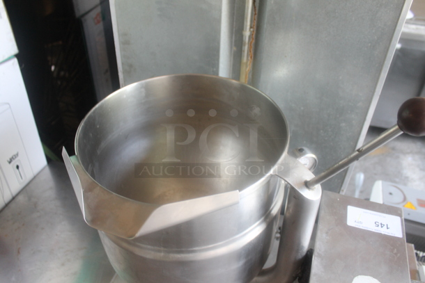 Groen Stainless Steel Commercial Countertop Electric Powered Tilting Steam Kettle. 250 Volts, 1 Phase. - Image 4 of 9