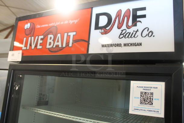 2022 True GDM-26-HC-TSL01 Metal Commercial Single Door Reach In Cooler Merchandiser w/ Poly Coated Racks. 115 Volts, 1 Phase. Tested and Working! - Image 2 of 4