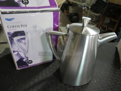 One NEW Vollrath  Stainless Steel Coffee Server. #46302
