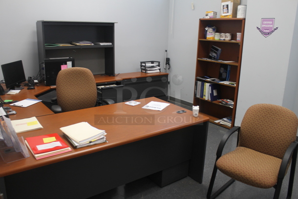 ALL ONE MONEY! ROOM LOT of Various Items Including Desks, Bookshelves and Chairs. BUYER MUST REMOVE. - Image 1 of 7