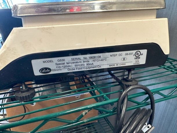 Globe GS30 Countertop Food Portioning Scale. 110-120 Volts, 1 Phase. Tested and Working! - Image 4 of 4