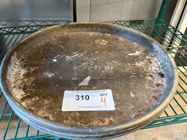 4 Round Metal Baking Pans. 4 Times Your Bid! - Image 3 of 3