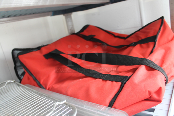 ALL ONE MONEY! Lot of 2 Tiers Worth of Various Items Including Red Insulated Food Carrying Bag and Wooden Cutting Board! - Image 6 of 12