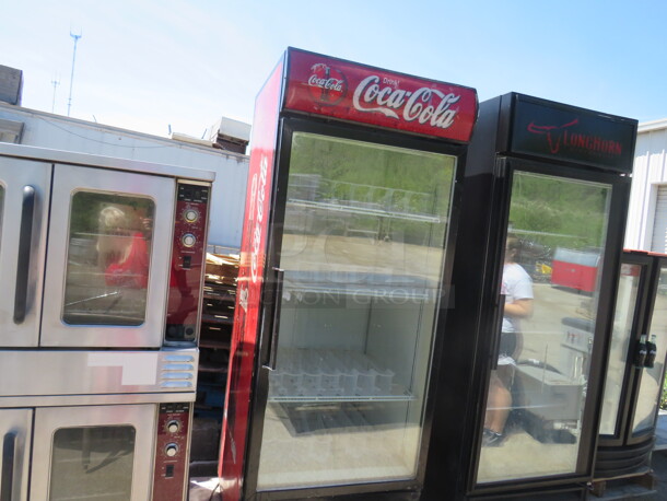 One Beverage Air 1 Door Glass Display Cooler With 3 Racks. Model# MT27. 30X35X78 - Image 2 of 2