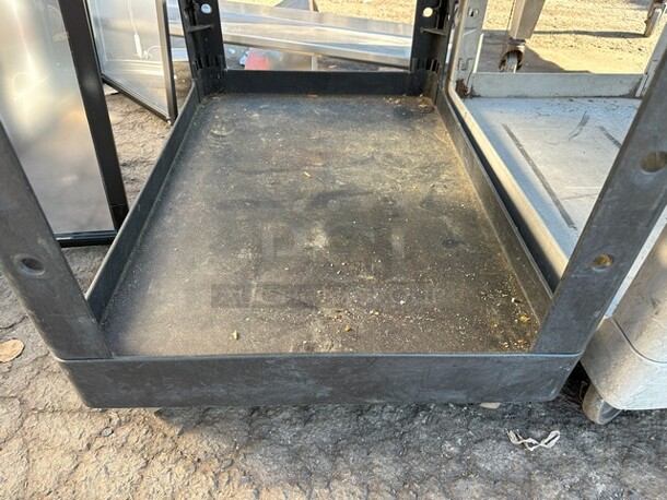 Black Poly 2 Tier Cart on Commercial Casters. - Image 3 of 3