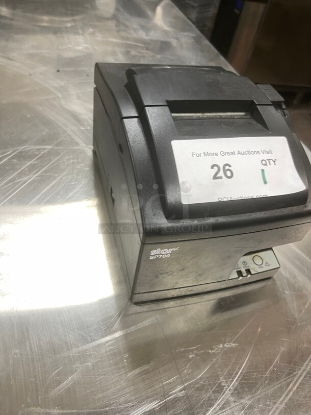 Working! Star SP700 Impact Receipt Printer SP742 Kitchen Order Refurbished Dark Gray Ethernet 115 Volt NSF Tested and Working! - Image 2 of 9
