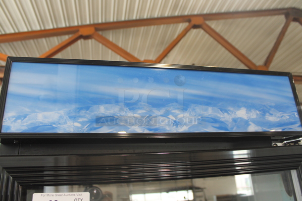 Spartan SGM-23RV Metal Commercial Single Door Reach In Cooler Merchandiser w/ Poly Coated Racks and Drink Sliders on Commercial Casters. 115 Volts, 1 Phase. Tested and Powers On But Does Not Get Cold - Image 2 of 8