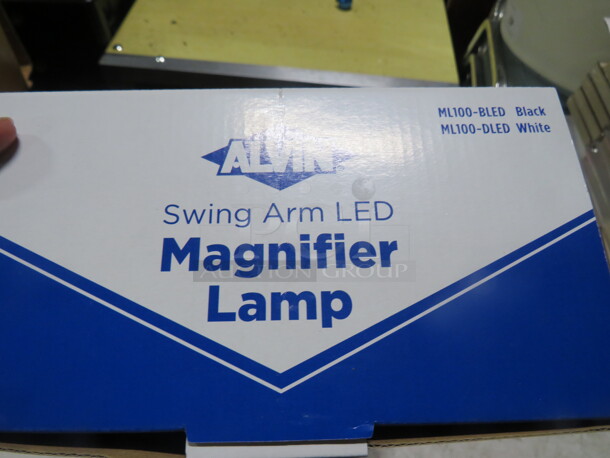 One NEW Alvin Swing Arm LED Magnifier. #ML100.  - Image 2 of 2