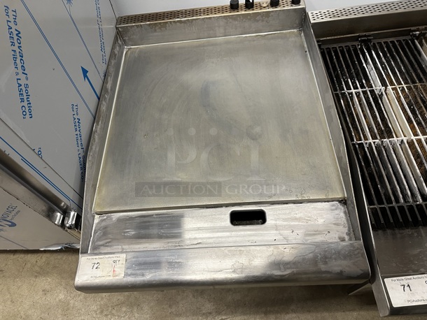 Venancio R24CT-24T Stainless Steel Commercial Countertop Natural Gas Powered Flat Top Griddle. 25,000 BTU. - Image 2 of 5