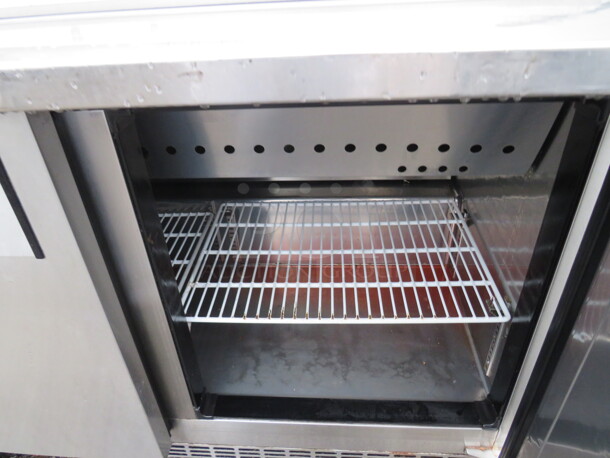 One Everest  2 Door Refrigerated Prep Table With 2 Racks,  On Casters. 115 Volt.  48X36X44 - Image 3 of 3