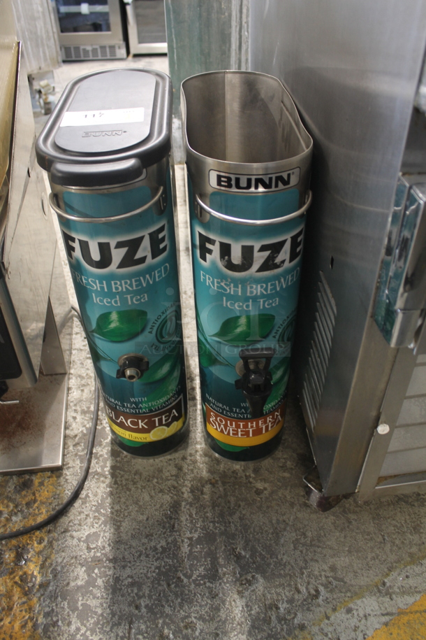 2 Bunn Stainless Steel Beverage Dispensers With 1 Black Lid. 2 Times Your Bid!  - Image 1 of 2