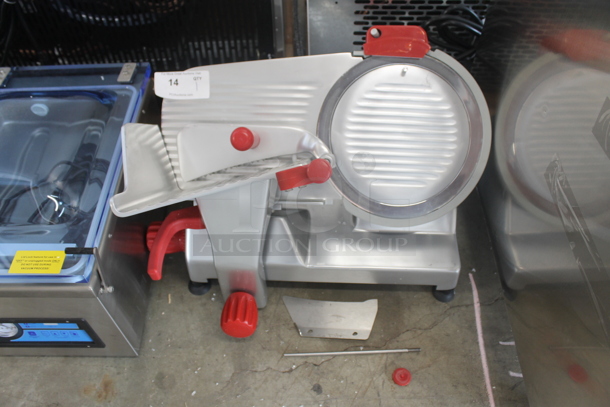 BRAND NEW SCRATCH AND DENT! 2022 Berkel B12-SLC Stainless Steel Commercial Countertop 12" Medium-Duty Gravity Feed Manual Meat Slicer w/ Blade Sharpener. 115 Volts, 1 Phase. Tested and Working! - Image 1 of 9