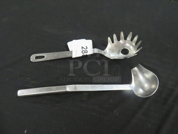 Assorted Stainless Steel Utensils. 2XBID