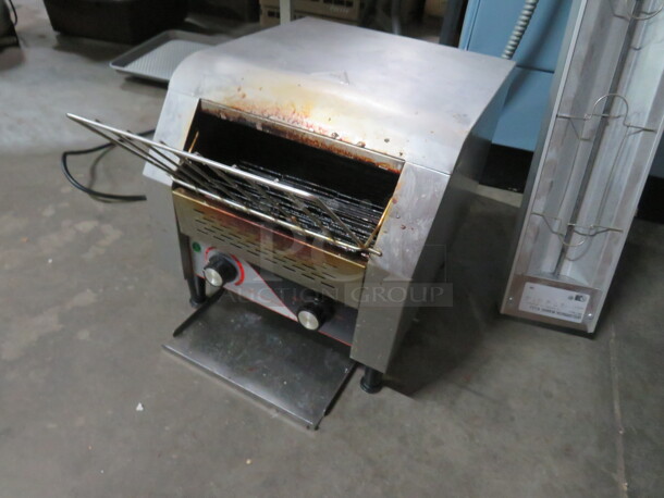 One 2 Slice Conveyor Toaster. Model# TT300. 110 Volt. 14X23X15.  - Image 2 of 2