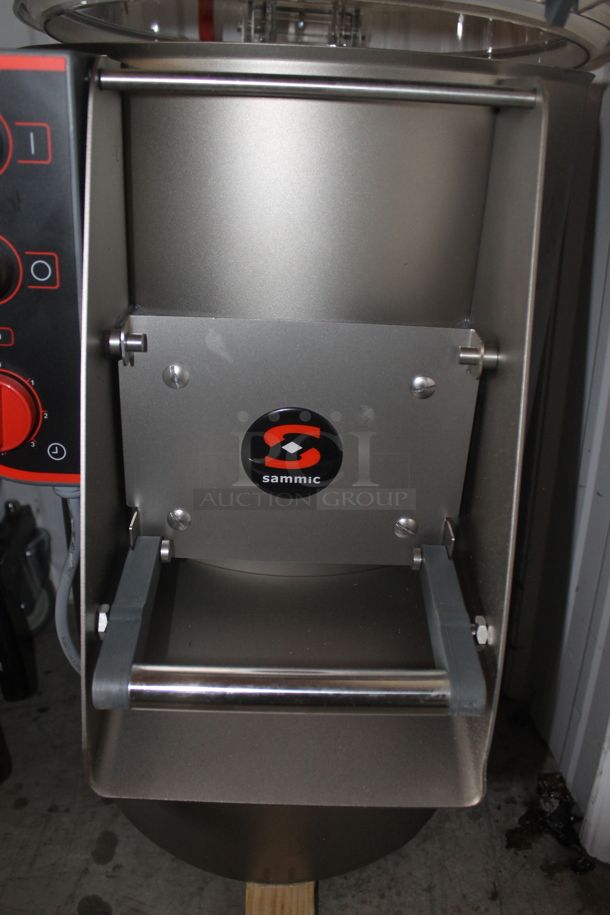 BRAND NEW SCRATCH AND DENT! Sammic PI-20 Stainless Steel Commercial Countertop 44 lb. Potato Peeler. 120 Volts, 1 Phase. Tested and Working!
 - Image 4 of 7