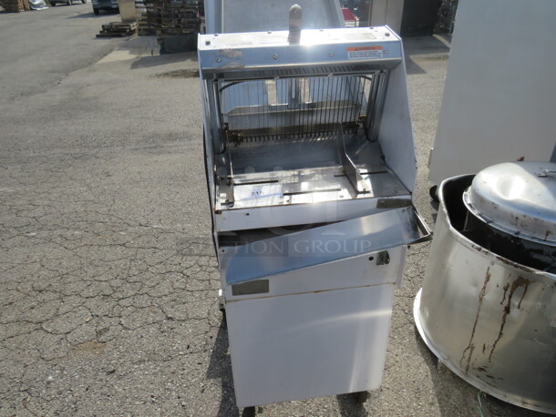 One Berkel Floor Model Bread Slicer On Casters. 115 Volt. Model# GMB1/2. 24X48X61 - Image 3 of 3