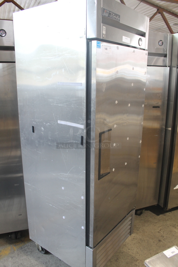 2013 True T-23F Commercial Stainless Steel Single Door Reach-In Freezer With Polycoaterd Shelves On Commercial Casters. 115V, 1 Phase. Tested and Working! - Image 2 of 5