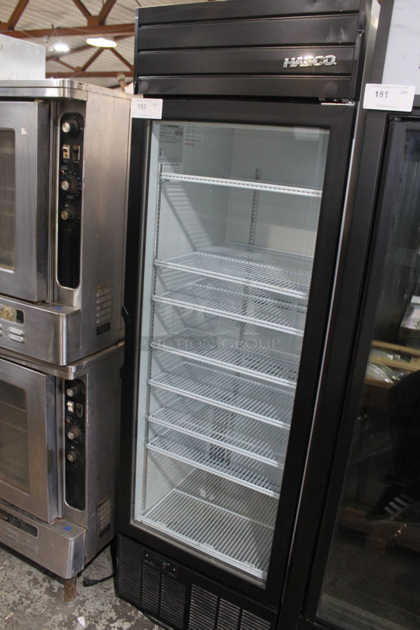 2019 Habco SE18 Metal Commercial Single Door Reach In Cooler Merchandiser w/ Poly Coated Racks. 115 Volts, 1 Phase. Tested and Working! - Image 1 of 3