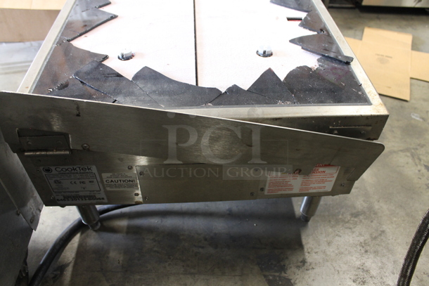 2020 CookTek MC17004-200 Stainless Steel Commercial Countertop Electric Powered 4 Burner Range. 208 Volts. See Pictures For Damaged Rangetop. - Image 6 of 7