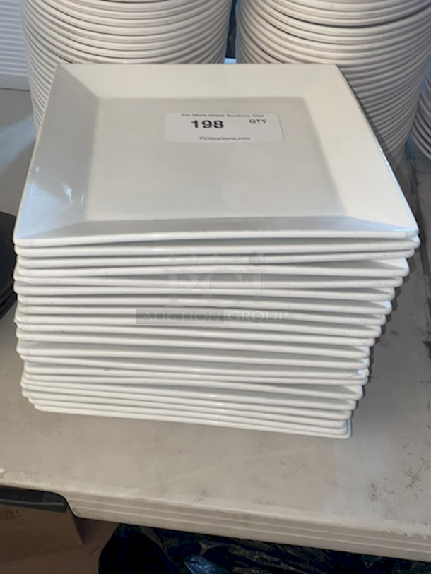 OUTSTANDING!! Front Of The Houser China Square Plates.  10-1/2"x10-1/2" 20x Your Bid - Image 1 of 3