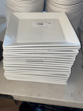 OUTSTANDING!! Front Of The Houser China Square Plates.  10-1/2"x10-1/2" 20x Your Bid