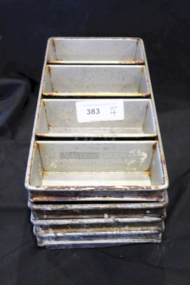 HEAVY DUTY! High Quality Bread Pan Sets, Holds (4) 9" x 4 1/2" Pans. 
9-7/8x22x2-3/4
8x Your Bid - Image 2 of 3