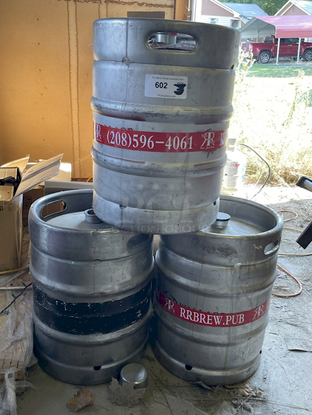 ?50 Stainless Steel Sanke "D" Kegs With double Handles! ? 50 Liter = 13.2 gallons = 105 pints = 140 12oz bottles 3x Your Bid - Image 2 of 2