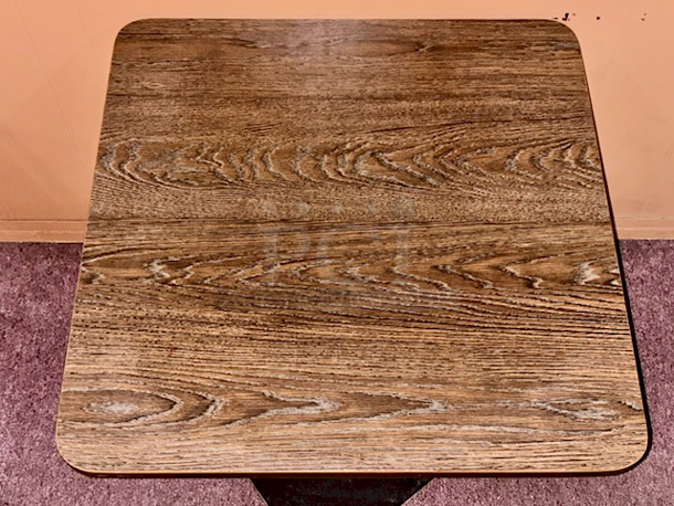 OUTSTANDING! 36" Square Table With Weighted Octagon Base. 36x36x39 - Image 2 of 3