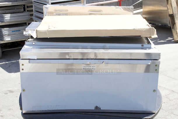 BRAND NEW SCRATCH & DENT! ServIt Two Pan Sealed Well Electric Steam Table with Partially Enclosed Base - 120V, 1000W - Image 4 of 5