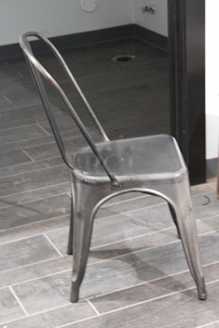 FDW Restaurant Dining Chairs, Indoor/Outdoor, Metal, 18 Inch Seat Height. 4x Your Bid