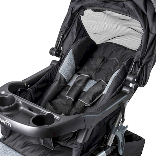 BRAND NEW!! Evenflo Advanced SensorSafe Epic 3 in 1 Travel System With Embrace DLX Infant Car Seat. - Image 5 of 10