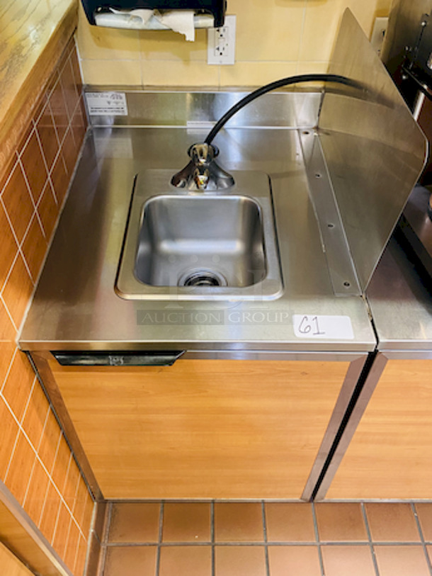BEAUTIFUL! Duke SUB-PS-24-CM Stainless Steel Commercial Counter with Sink Basin and Faucet. 24x29x41. - Image 2 of 4