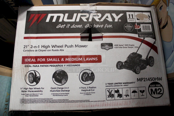 Murray 21 in. Briggs & Stratton 125cc 2-in-1 High Wheel Lawn Mower, Mulching Or Side Discharge.  - Image 2 of 2