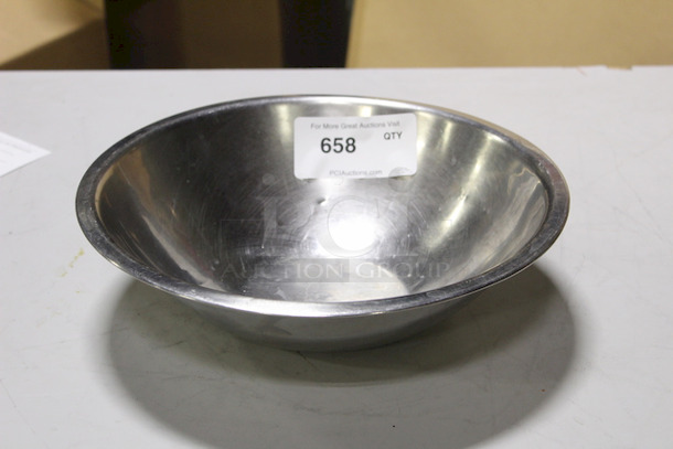 Stainless Steel Mixing Bowl, 13-1/2" x 3-3/4".  - Image 1 of 2
