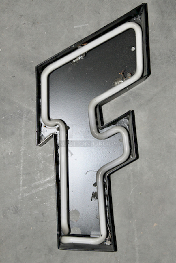 NEON Black Letter "F" 10x3x18-1/2 - Image 1 of 1