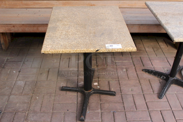 NICE! 30x24 Granite Top Table On Heavy Duty Base, Standard Height. 
30x24x29