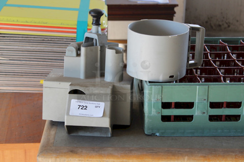 Robo Coupe R2 Attachments + Glass Rack. 2x Your Bid.