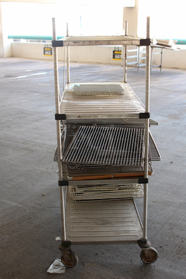 PACKAGE DEAL! Mobile Metro Rack, 4 Shelf With 25+ Extra Racks For Refrigerators and Freezers, On Commercial Casters. 25x Your Bid. approx, 24x60x72 - Image 4 of 4