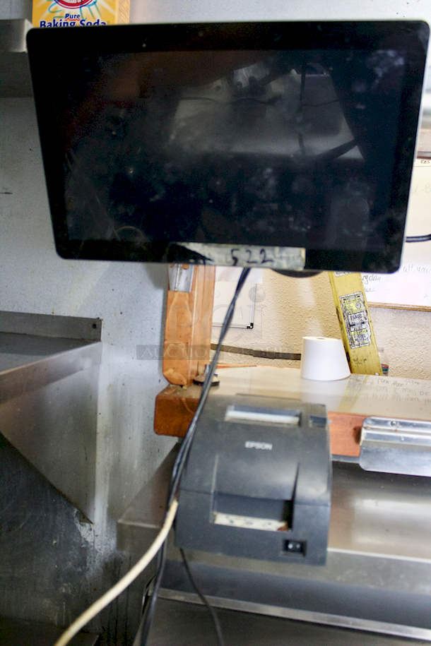 Toast Kitchen System With Wall Mount & Epson Printer.  - Image 2 of 7
