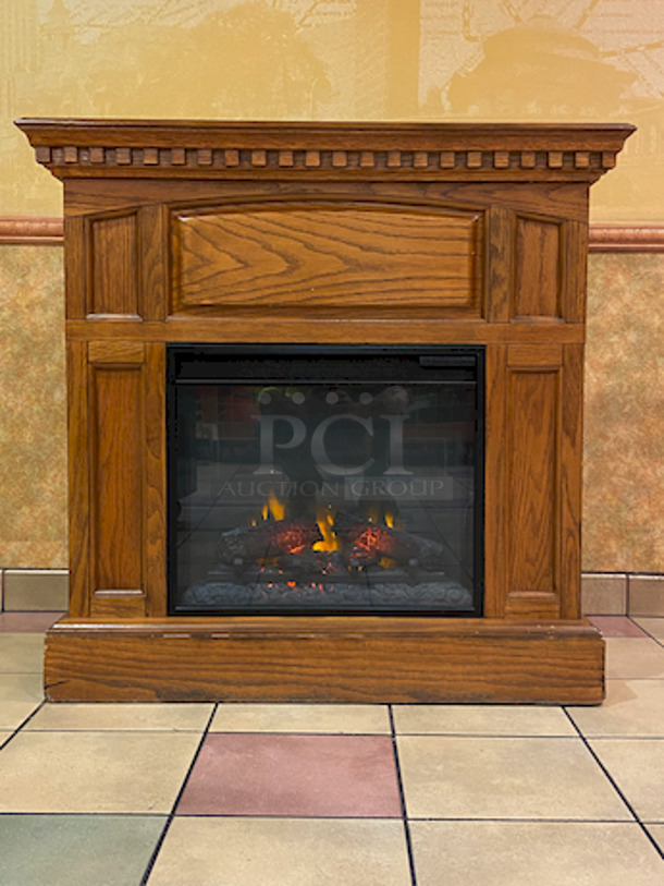 AMAZING! Twin Star 23EF022GRA Electric Fireplace Heater With Variable Settings. 120v, 11.7amp, 60hz.

42x13-1/2x40