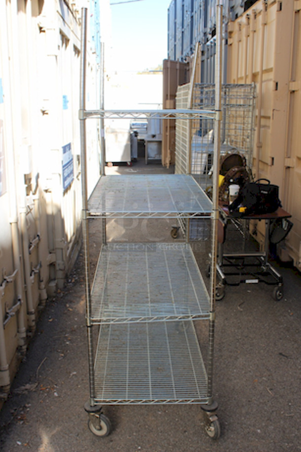 Metro Rack On Commercial Casters! 48x24x80 - Image 2 of 3