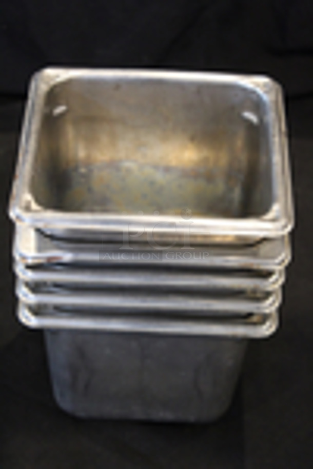 Stainless Steel 1/6 Pans, 6” Deep
6-1/4x6-3/4x6
5x Your Bid
 - Image 4 of 5
