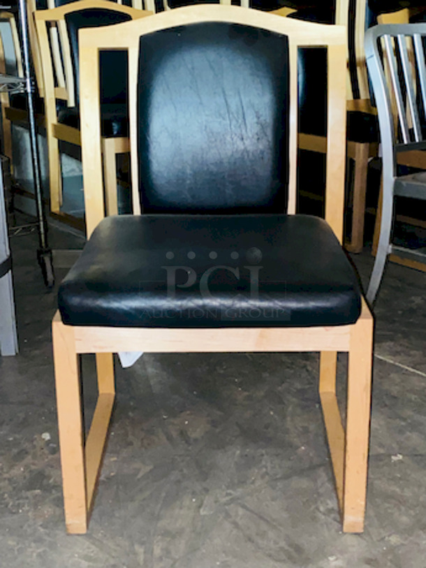 LOT of 14! Beautiful Padded Wood Chairs
21x21-1/4x38” (18-1/2” Seat Height)
14x Your Bid.
