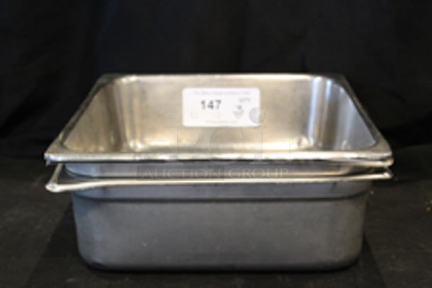 Stainless Steel 2/3 Food Pans, 4” Deep.
12-3/4x13-3/4x4
3x Your Bid
 - Image 3 of 3