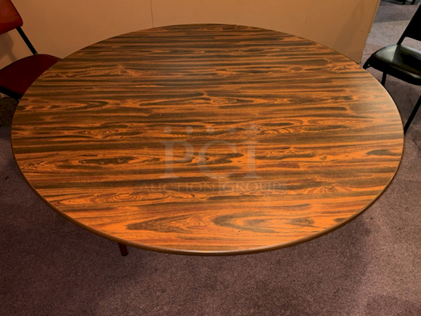 PARTY SIZE! 60” Round Table With Fold-Out Legs. 60”x30” - Image 4 of 4