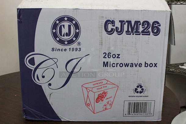 AWESOME! CJ CJM26 26oz Paper To Go Microwavable Boxes.  - Image 1 of 4