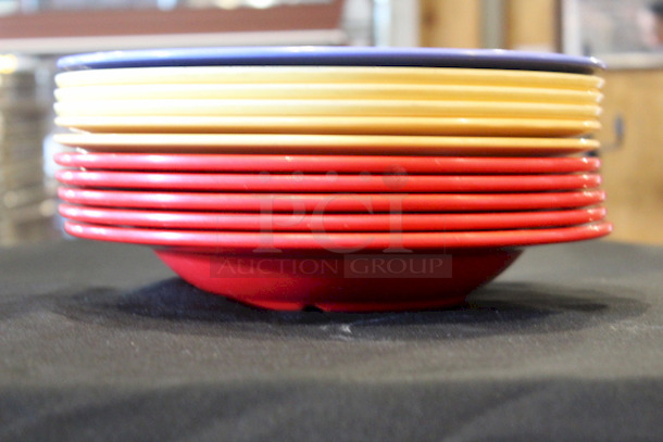 LIKE NEW! GET B-1611 16 oz Melamine Pasta Bowl, Multi-Color. 16 oz. (25-4/5 oz. rim full), 11-1/4" diameter x 1-3/4" deep, round, wide rim, break-resistant, dishwasher safe, BPA free, melamine, NSF
10x Your Bid

 - Image 2 of 2